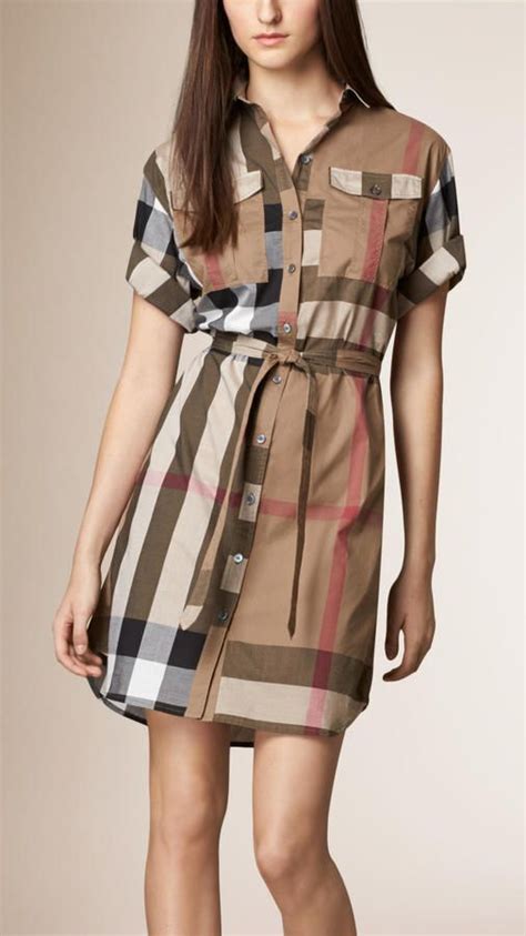 burberry plaid mini dress|burberry shirt dress for women.